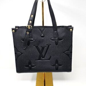 LV On The Go Black Monogram Tote Bag